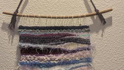tapestry of purple flowers made in 2024