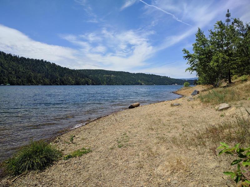 Shoreline by Couer d'Alene Lake in North Idaho