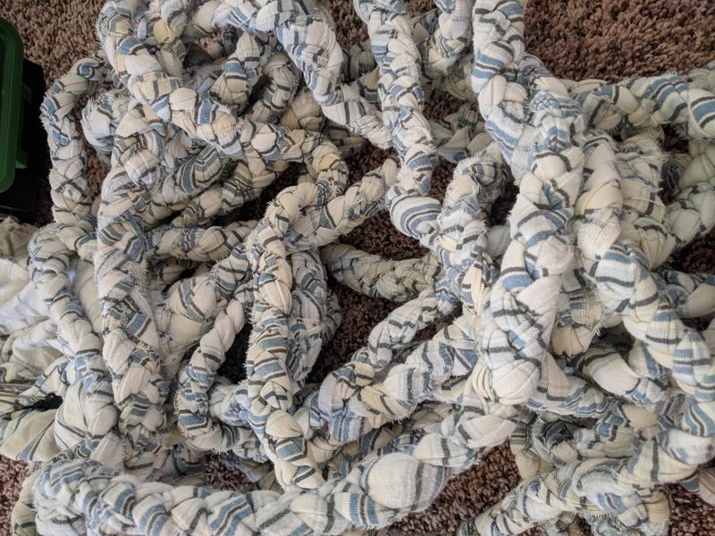 How To Make A Braided Rag Rug From Old Sheets Or T-Shirts