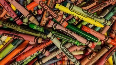 pile of colorful crayons