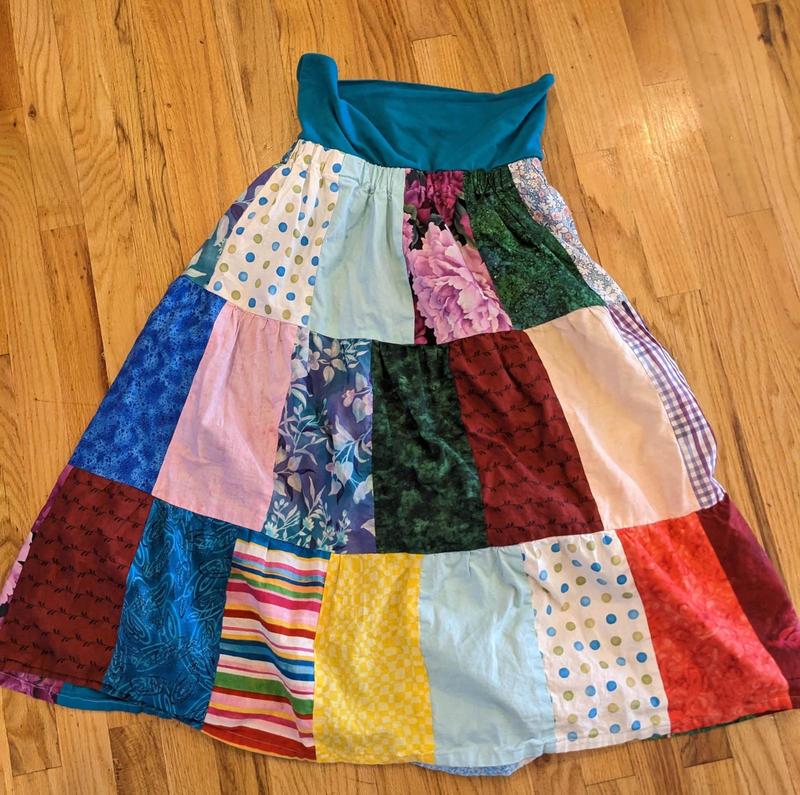 Tutorial: How to Make an Easy Patchwork Peasant Skirt